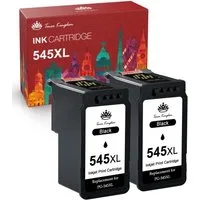 Toner Kingdom 2er-Pack Schwarz PG-545 XL PG-545XXL für CANON 545XL Tintenpatrone (2-tlg)