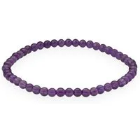 Lebensquelle Plus Armband Amethyst Mini-Kugelarmband, 4 mm