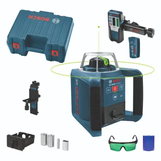Bosch Rotationslaser GRL 300 HVG, 1 x 9 V-Blockbatterie (6LR61) im Handwerkerkoffer - 0601061701