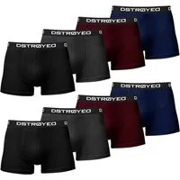DSTROYED Boxershorts Herren Männer Unterhosen Baumwolle Premium Qualität perfekte Passform (Vorteilspack, 8er, 8er Pack)