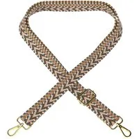 EAZY CASE Schulterriemen Ersatz Taschenriemen Boho Style Schulterriemen Taschenband Schultergurt zum Wechseln Tasche Gold Braun