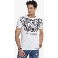 Cipo & Baxx T-Shirt T-Shirt mit trendigem Frontprint als Highlight