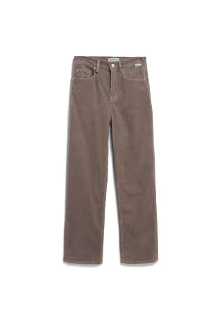 Armedangels - AAIKALA HIGH CORDUROY PANT walnut cream - Gr. - 32
