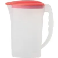Engelland Wasserkrug Getränkekkrug mit Füllskala und abnehmbarem Deckel, (Vorteils-Set, 1-tlg., 2 Liter Fassungsvermögen je Krug), BPA-frei, frostbeständig, spülmaschinengeeignet, Kühlschrankkrug