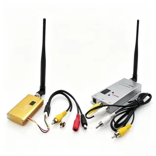 Partom 1.2GHz 1.5W FPV Transmitter & 12CH FPV Receiver, 8CH TX 1500mW, 1080-1360MHz, 10km+ Range, PLL Digital Frequency,