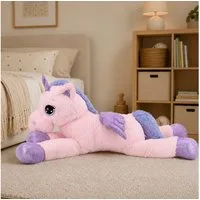 Sweety-Toys Kuscheltier Sweety Toys 8049 XXL Einhorn Plüschtier Kuscheltier 130 cm rosa