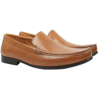Clarks Claude Plain Hellbraune Herrenschuhe
