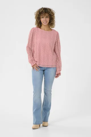 Langarm-Bluse Regular fit Blush rose