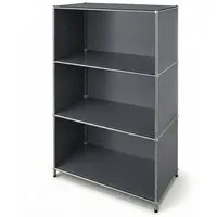 Floordirekt Bücherregal Metall Concept Epure MK-101 Standregal mit Seitenwänden, 4 Ablagen, B75×T40×H120 cm