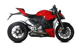 Sport Auspuff MIVV Delta Race BLACK Ducati Streetfighter V2 Bj.2022-2024 inkl. Kat EURO4/EURO5 +ABE
