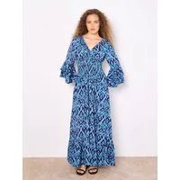 Apricot Maxikleid Swirl Smock Maxikleid mit Rüschenärmeln