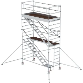 Munk Rollgerüst 1,35 x 3,0 m mit Schrägaufstiegen & Ausleger - 167220