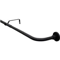 GARDINIA Gardinenstange Set Lisa 1-Lauf mit Bogen Ã˜ 19 mm, Ø 19 mm, 1-läufig, Fixmaß, mit Bohren, Metall, 1-Lauf mit Bogen