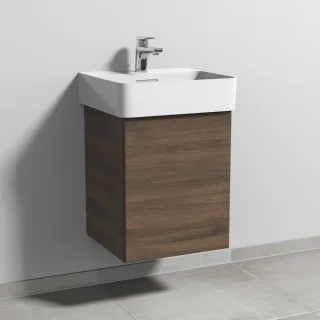 Sanipa 3way Waschtischunterbau zu Laufen VAL Waschtisch mit 1 Tür, Eiche-Arizona SM82080