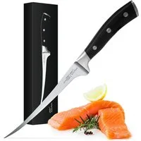 JOEJI’S KITCHEN Fischmesser Filetiermesser Fisch 32 cm scharf aus Edelstahl Fischfiletiermesser