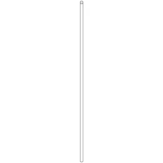 Dornbracht Stange UTB 6X425 platin matt 093109004-06 093109004 D 6 x 425 mm Platin gebürstet