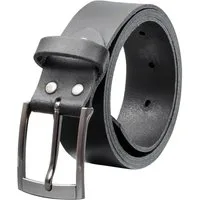 COLOGNEBELT Ledergürtel OM418-SL-Schwarz MADE IN GERMANY, Schwarz, Kürzbar, 100 % Echtleder, Unisex