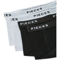 pieces Hipster PCLOGO LADY 4 PACK SOLID NOOS BC (Packung, 4-St., 4er-Pack) Baumwollmischung