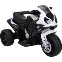HOMCOM Elektro-Kindermotorrad BMW S1000RR Elektromotorrad mit Scheinwerfer, 2,5 km/h für Kinder, Belastbarkeit 20 kg, (1-tlg), L66 x B37 x H44 cm