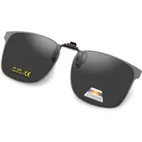 LuxusKollektion Sonnenbrille Sonnenbrille Polarisierte ClipOn UV400 AntiGlare Schwarz 47mm*62mm