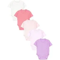 TupTam Kurzarmwickelbody TupTam Baby Mädchen Kurzarm Wickelbody Baumwolle 5er Set