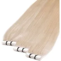 hair2heart Echthaar-Extension Premium Tape Extensions #10/0 Hell-Lichtblond 50cm