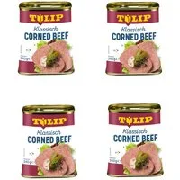 TULIP Wurstkonserve 340g Corned Beef Delikatesse Proteinquelle Rindfleisch, 340 g, (Packung)