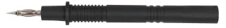KS Tools 4,0 mm Eingangsbuchse auf Prüfspitze, schwarz schwarz - 150.1676