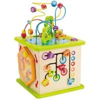 Hape Steckspielzeug E1810 Motorikwürfel "Kleine Tierchen"