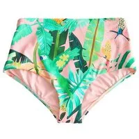 Next Highwaist-Bikini-Hose Hochbund-Bikinihose mit Print (1-St)