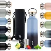 Blumtal Thermoflasche Thermosflasche 1L - doppelwandige Flasche Edelstahl 1L - BPA frei