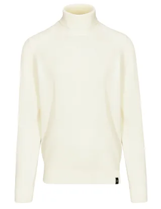 COMMANDER Finest Clothing - Rollneck Pullover, uni offwhite - Gr. - XL