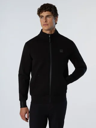 North Sails Sweatshirt Scuba-Gewebe mit durchgehendem Reißverschluss