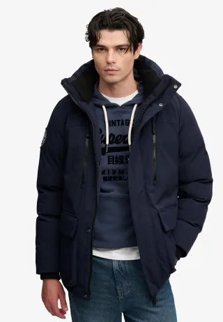 Superdry - City Parka Jacke finster marineblau - Gr. - L