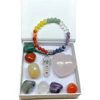 Steinfixx® Edelstein Mineralien Set mit Perlenarmband, (Spar Set, 11-St., AAA-Qualität), in Geschenkbox