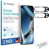 smartect Displayschutzfolie TPU Schutzfolie Klar für Google Pixel 10 Pro, Set, 2 Stück, (Display + Kamera) Panzerfolie Displayfolie