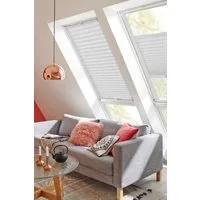 sunlines Dachfensterplissee Classic Style Crepe, Lichtschutz, verspannt, verschraubt, mit Führungsschienen