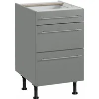 OPTIFIT Unterschrank Bern 50 cm breit, mit Schubkasten und 2 Auszügen, höhenverstellbare Füße