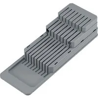 Metaltex Besteckhalter Blade-Fit, (Set, 3-tlg), Kunststoff, rutschfeste Füße, individuell verwendbar