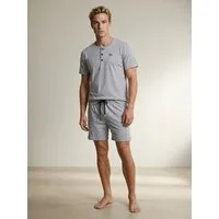 Henry Terre Shorty Robin Nightwear Pyjama Set Kurz