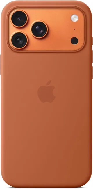 Apple iPhone 17 Pro Max Silikon Case mit MagSafe terracotta