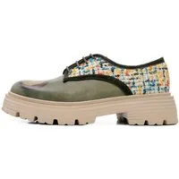 DOGO Brooklyn Painting-Of-A-Lady Damen Halbschuhe Ballerina Handgefertigt