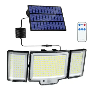 Elfeland 328LED Solar Light Outdoor Lamp Super Bright Motion Sensor Waterproof 3 Working Modes Spotlight Solar for Garde