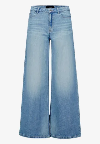 zero - Wideleg-Jeans Modern fit 32 Inch Middle Blue Denim - Gr. - 38