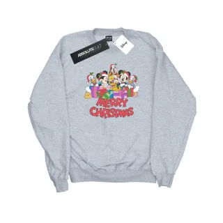 Disney - "Mickey Mouse And Friends Christmas" Sweatshirt für Damen (Grau)