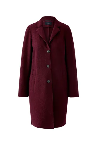 Oui - MAYSON Mantel Boiled Wool - reine Schurwolle bramble berry - Gr. - 44
