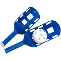 Betzold Outdoor-Spielzeug Scoop-Ball-Spiel – 2 Schläger inkl. Ball für Outdoor-Spaß, Kunststoff