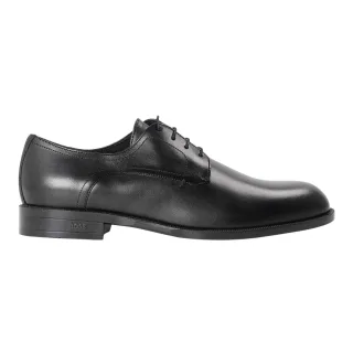 Boss - Schnürschuhe für Herren, Leder, Low Block Heel (Schwarz)