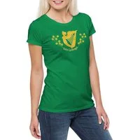 Urban Backwoods Print-Shirt Erin Go Bragh Damen T-Shirt Irland Banner Flagge Harfe Ireland Flag (1-tlg) Braugh Éirinn Harp Irish