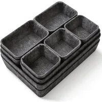FELIXLEO Küchenorganizer-Set 8er Schubladen Organizer Set Filz 4 Größen Küche Büro Socken, (1-tlg)